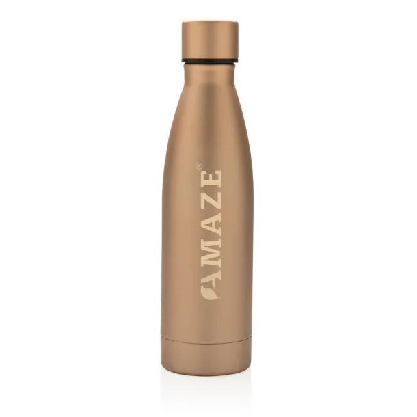  Izdržljiva termos boca od RCS recikliranog nehrđajućeg čelika, 500 ml - XD Collection brown 
