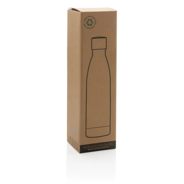  RCS Recycled stainless steel solid vacuum bottle - XD Collection brown 