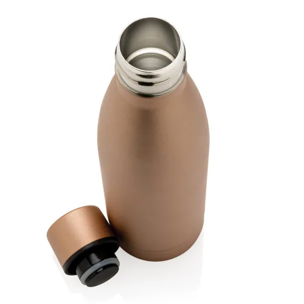  RCS Recycled stainless steel solid vacuum bottle - XD Collection brown 