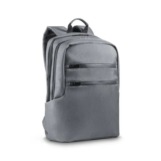 BROOKLYN Laptop backpack 15" Light grey