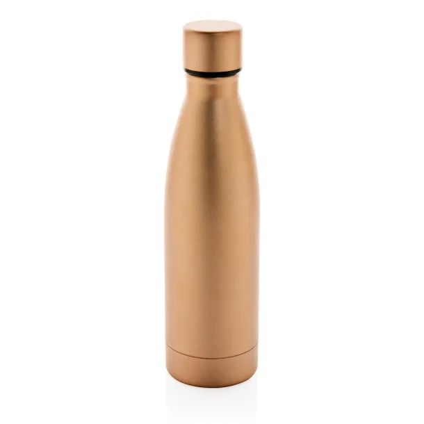  RCS Recycled stainless steel solid vacuum bottle - XD Collection brown 