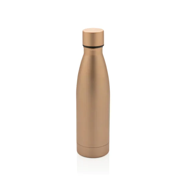  RCS Recycled stainless steel solid vacuum bottle - XD Collection brown 