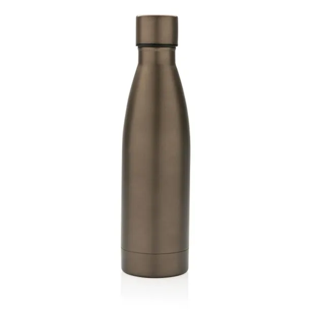  RCS Recycled stainless steel solid vacuum bottle - XD Collection brown 