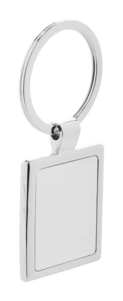 Rectangle keyring Silver