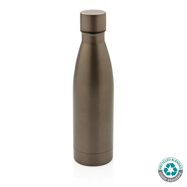  Izdržljiva termos boca od RCS recikliranog nehrđajućeg čelika, 500 ml - XD Collection brown 
