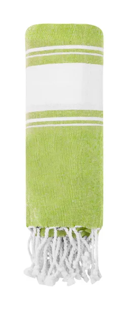 Oreti beach towel Lime green