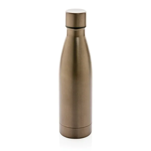  RCS Recycled stainless steel solid vacuum bottle - XD Collection brown 