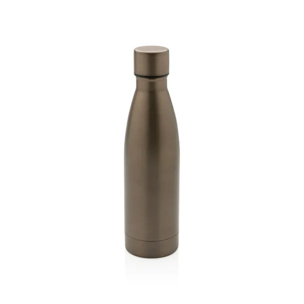  RCS Recycled stainless steel solid vacuum bottle - XD Collection brown 