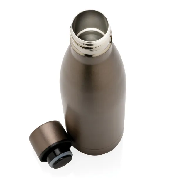  RCS Recycled stainless steel solid vacuum bottle - XD Collection brown 