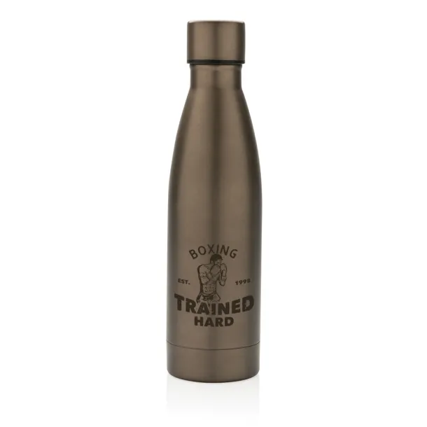  Izdržljiva termos boca od RCS recikliranog nehrđajućeg čelika, 500 ml - XD Collection brown 