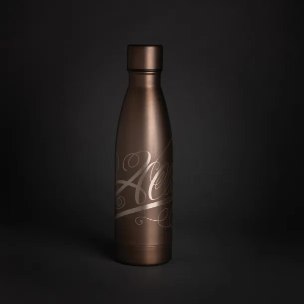  Izdržljiva termos boca od RCS recikliranog nehrđajućeg čelika, 500 ml - XD Collection brown 