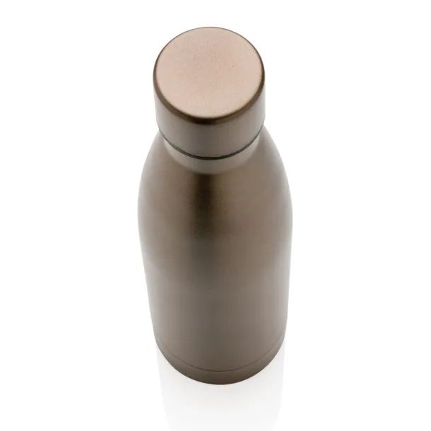  RCS Recycled stainless steel solid vacuum bottle - XD Collection brown 