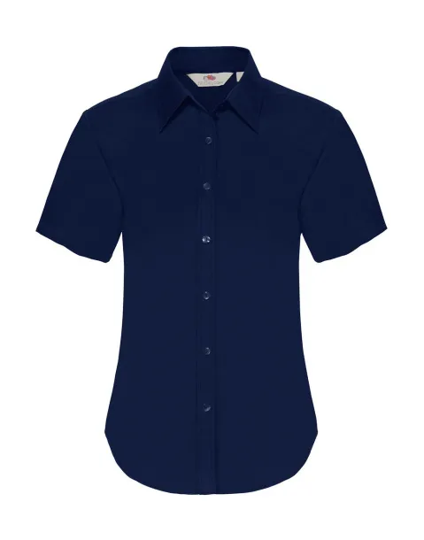  Ladies Oxford Shirt - Fruit of the Loom Navy