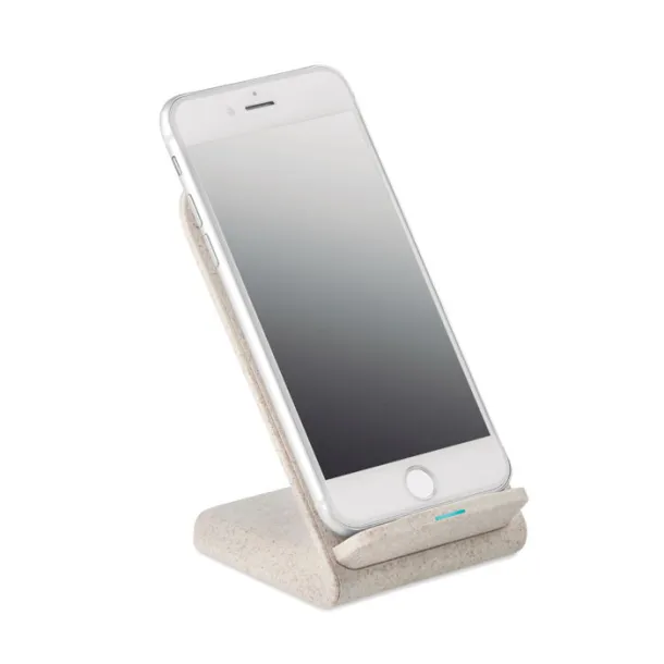 LAYABACK Wheat straw/ABS charger stand Beige