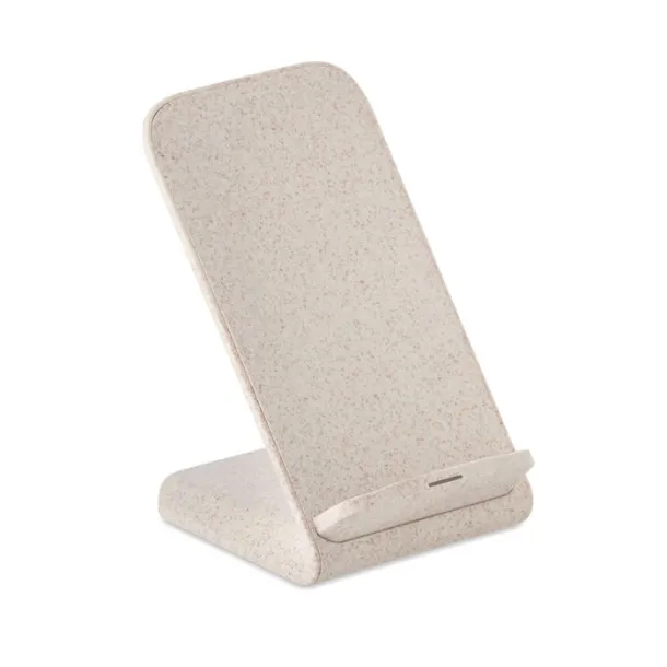 LAYABACK Wheat straw/ABS charger stand Beige