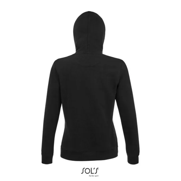  SOL'S SPENCER WOMEN - HOODED SWEATSHIRT - SOL'S Black