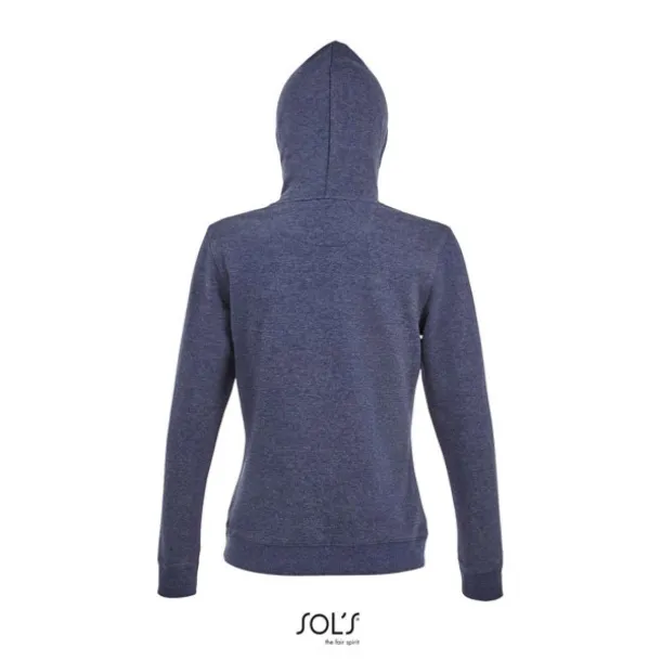  SOL'S SPENCER WOMEN - HOODED SWEATSHIRT - SOL'S Heather Denim