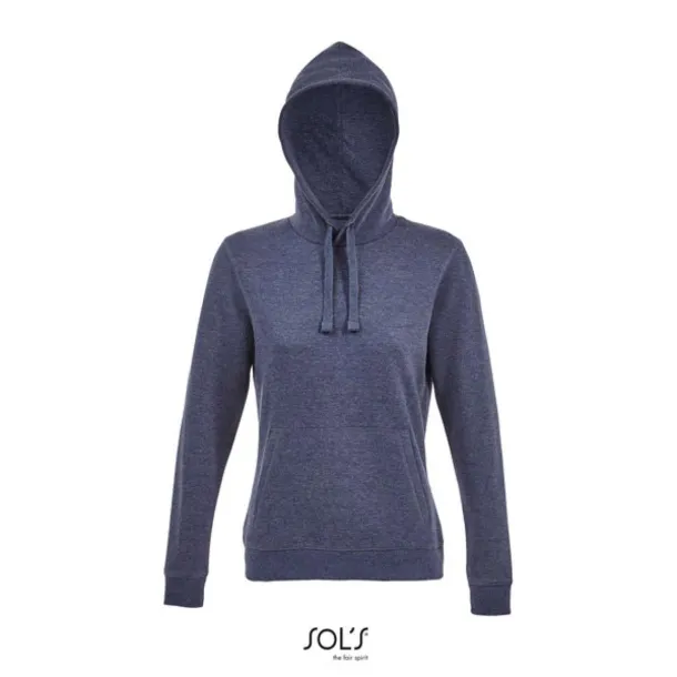  SOL'S SPENCER WOMEN - HOODED SWEATSHIRT - SOL'S Heather Denim