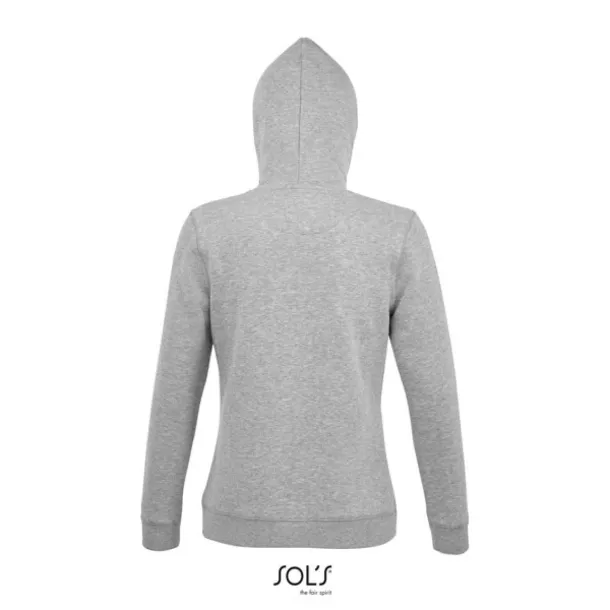  SOL'S SPENCER WOMEN - HOODED SWEATSHIRT - SOL'S Grey Melange