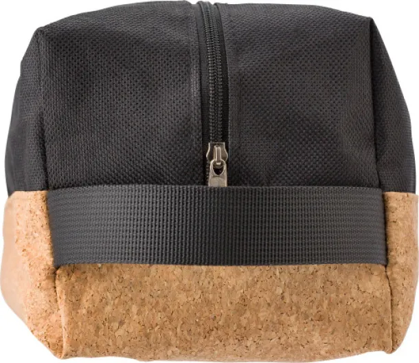 Lynn Polyester and cork toilet bag 