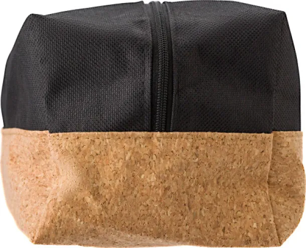 Lynn Polyester and cork toilet bag 