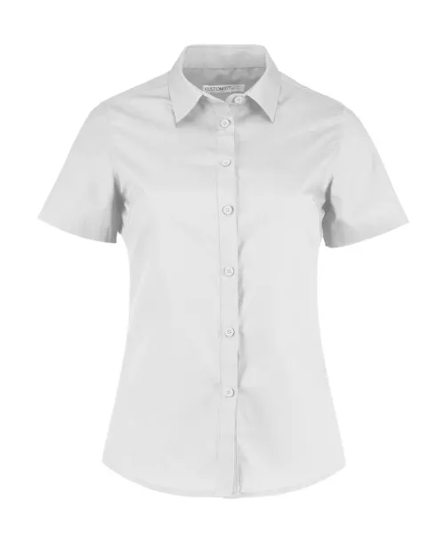  Women's Tailored Fit Poplin Shirt SSL - Kustom Kit Bijela