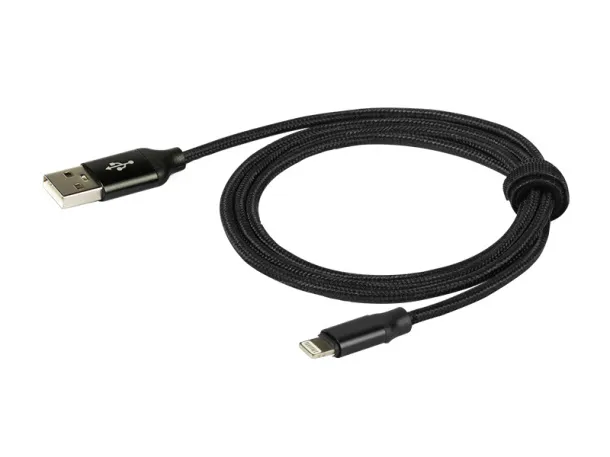 ALFA USB L USB lightning kabel za punjenje i prijenos podataka Crna