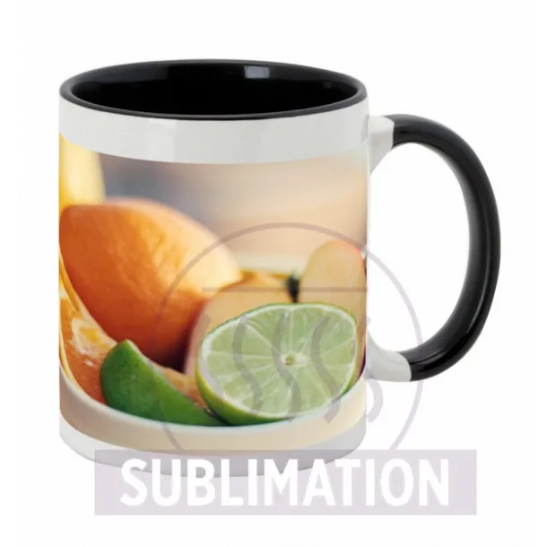  Ceramic mug 350 ml Crna