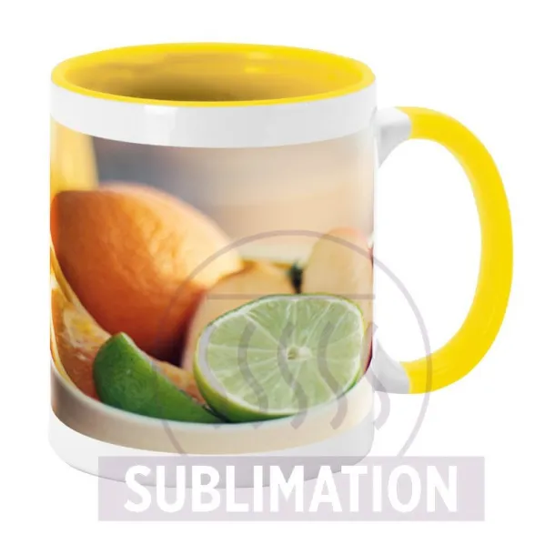  Ceramic mug 350 ml yellow