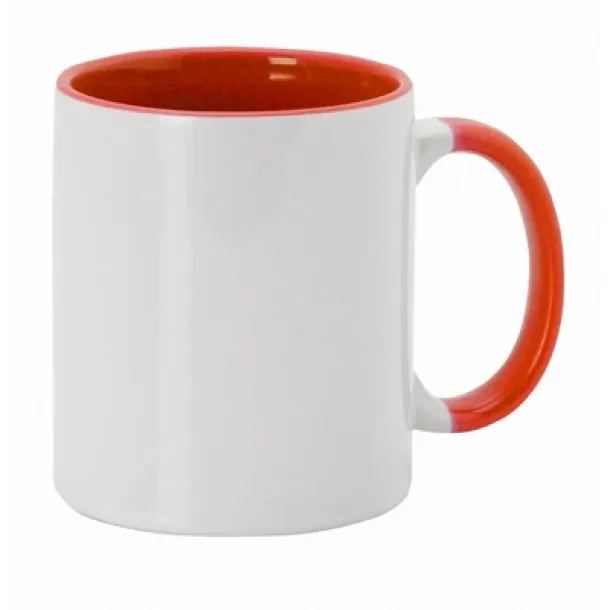  Ceramic mug 350 ml red