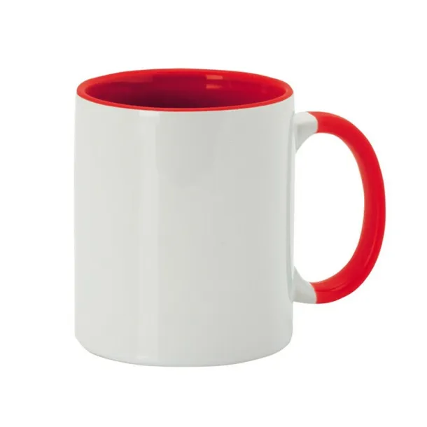  Ceramic mug 350 ml red