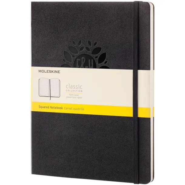 Moleskine Classic XL hard cover notebook - squared - Moleskine Crna