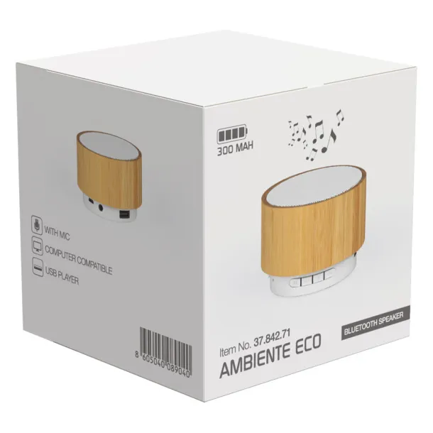 AMBIENTE ECO Wireless speaker Cream Bež