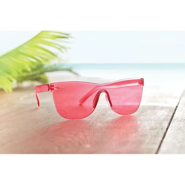 COS sunčane naočale bez okvira transparent red