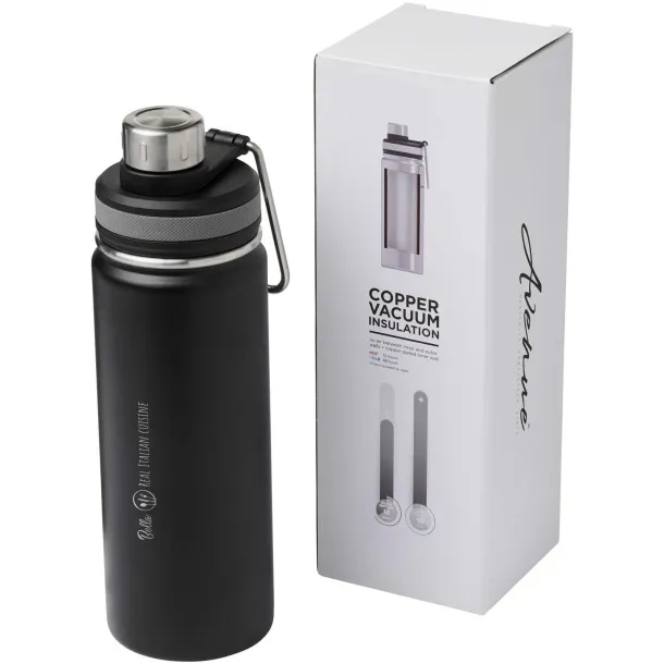 Gessi 590 ml copper vacuum insulated sport bottle Solid black