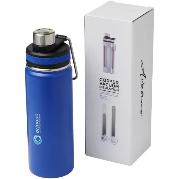 Gessi 590 ml copper vacuum insulated sport bottle - Unbranded Blue