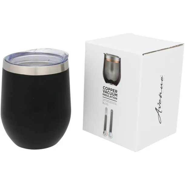 Corzo 350 ml copper vacuum insulated cup Solid black