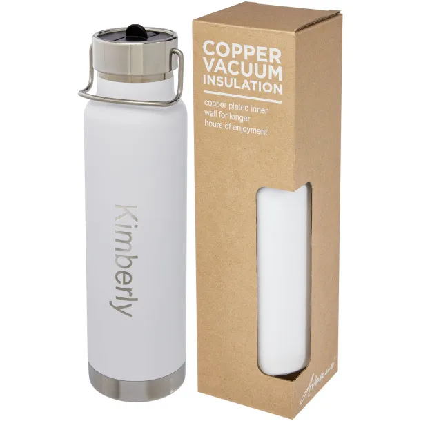 Thor 750 ml copper vacuum insulated sport bottle - Unbranded White