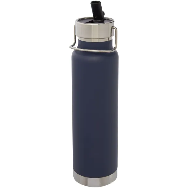 Thor 750 ml copper vacuum insulated sport bottle Dark blue