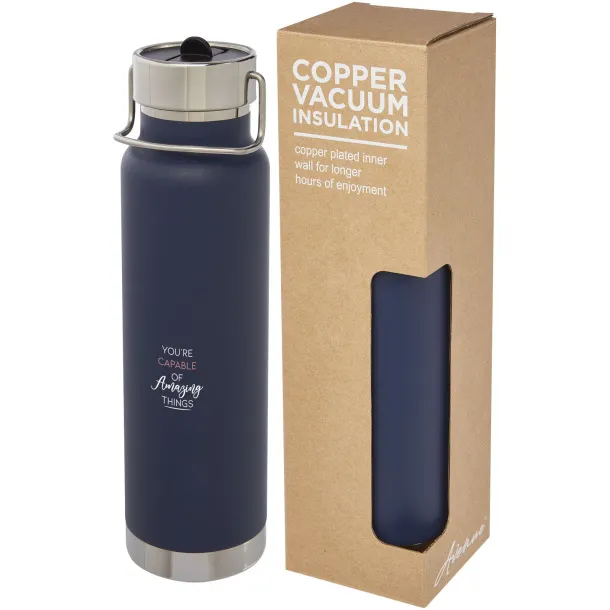 Thor 750 ml copper vacuum insulated sport bottle - Unbranded Dark blue