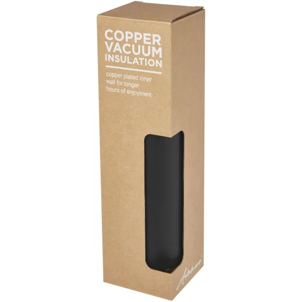 Thor 750 ml copper vacuum insulated sport bottle Solid black