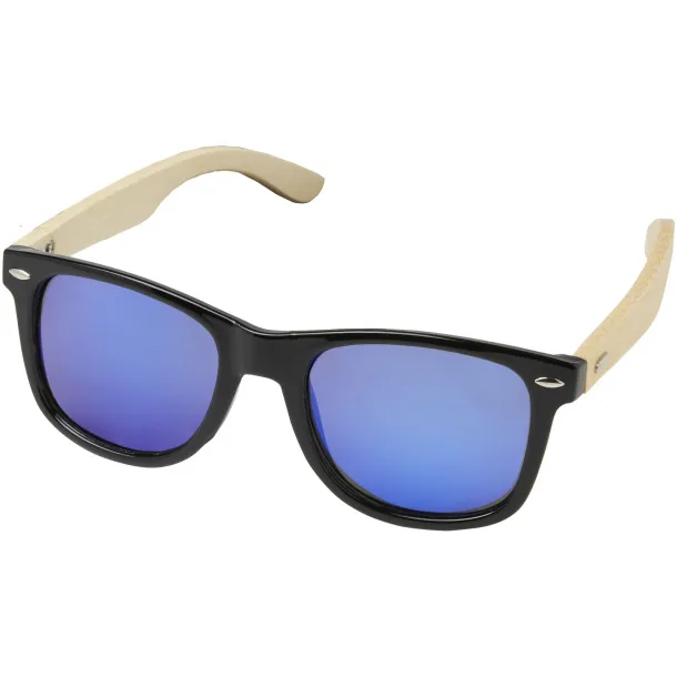 Taiyō rPET/bamboo mirrored polarized sunglasses in gift box - Avenue Wood