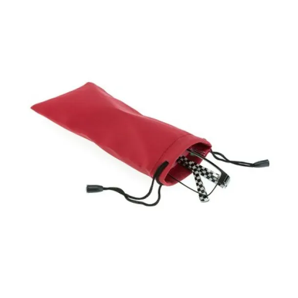  Sunglasses pouch red