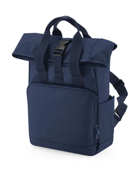  Recycled Mini Twin Handle Roll-Top Backpack - Bagbase Navy Dusk