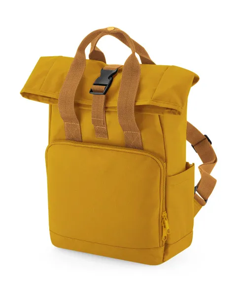  Recycled Mini Twin Handle Roll-Top Backpack - Bagbase Mustard