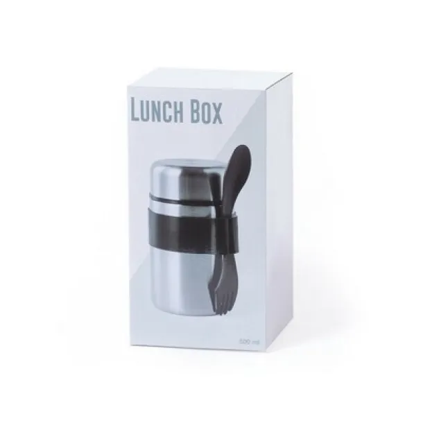  Thermo food container 500 ml, lunch box silver