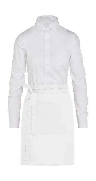  BRUSSELS Short Bistro Apron with Pocket - SG Accessories - BISTRO Bijela