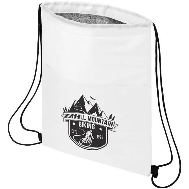 Oriole 12-can drawstring cooler bag - Unbranded White