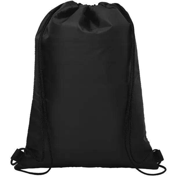 Oriole 12-can drawstring cooler bag Solid black