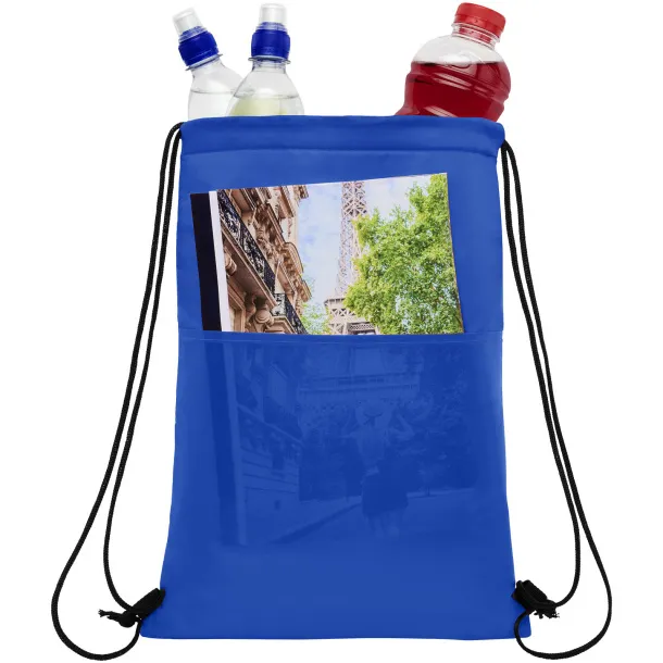 Oriole 12-can drawstring cooler bag Royal blue